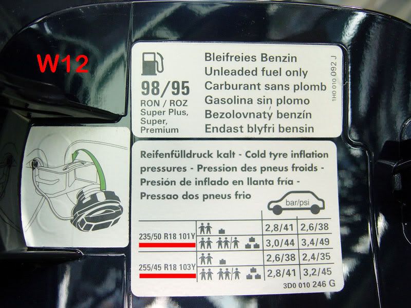 TIRE PRESSURES VW Vortex Volkswagen Forum